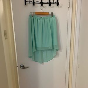 Garage Mint High Low Skirt